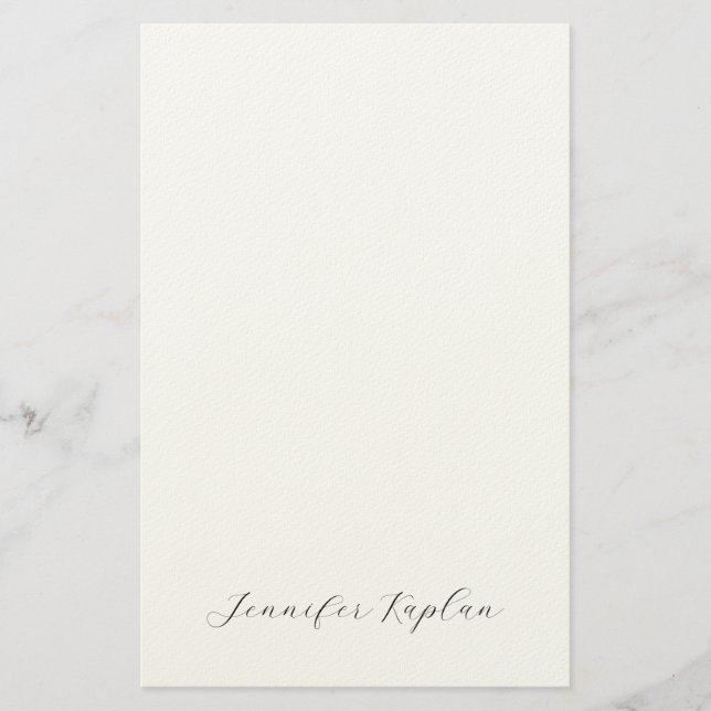 Classical Handwriting Minimalist Professional Briefpapier (Vorderseite)