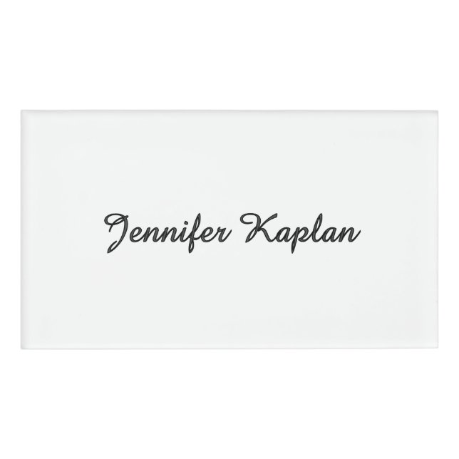 Classical Handwriting Minimalist Professional Namenschild (Vorderseite)