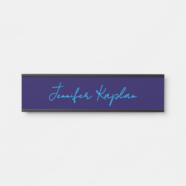 Classical Handwriting Minimalist Professional Türschild (Vorderseite )