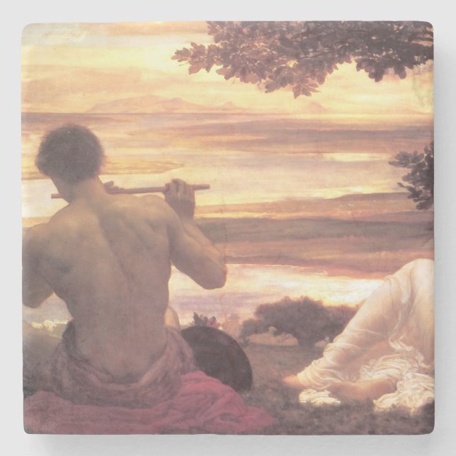 Classical Idyll (von Frederic Leighton) Steinuntersetzer (Vorderseite)