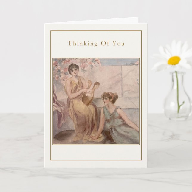 Classical Ladies – “Thinking of You” Card Karte (Kleine Pflanze)