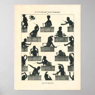 Classical Music conductor - vintage Mahler Poster