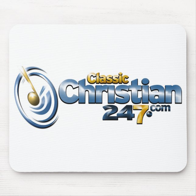 ClassicChristian247.com-Mausunterlage Mousepad (Vorne)