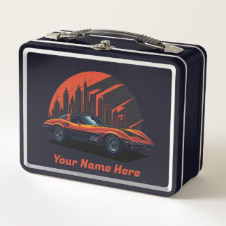 Classics Cars Chevy Corvette 002 Metall Brotdose