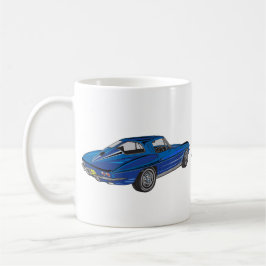 Classique 1963 Corvette Bleue DAD Coffee Mug