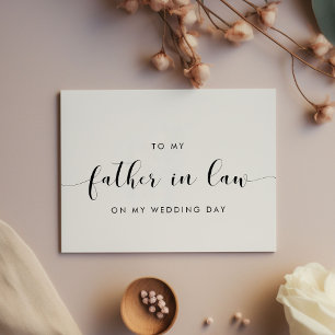 Classique à mon beau-père sur ma carte de jour de 