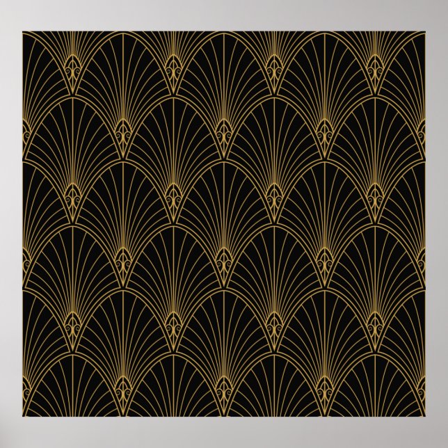 Classique Art Déco Motif sans faille. Styli géomét (Devant)