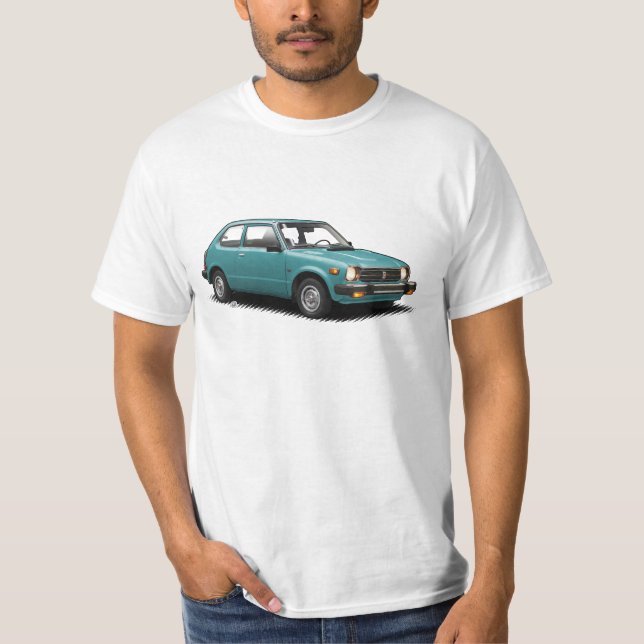 Classique bleu 1979 d'Aqua civique sur le T-shirt (Devant)