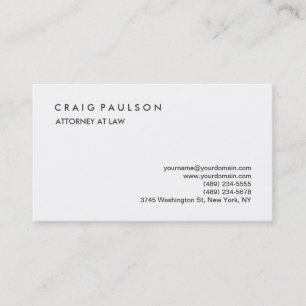 Classique Élégant Carte de visite professionnel si