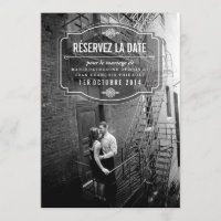 Classique et Élégante Réservez la Date