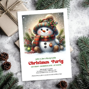 Classique invitation de fête pour enfants bonhomme