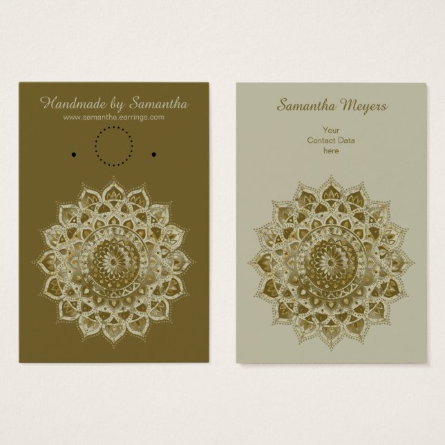 Classique Mandala Inde Style 4 (Devant & derrière)
