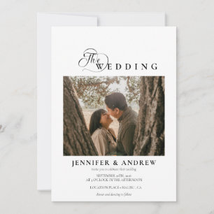 Classique moderne simple Faire-part de mariage p