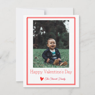 Classique moderne Valentines Carte photo