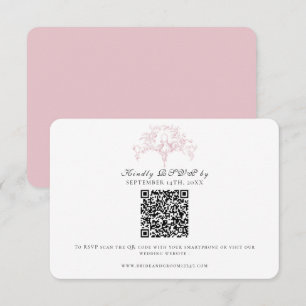 Classique RSVP Rose et Blanc Art de Colombes Toile