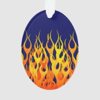 Classique vibrant emballant des flammes sur le