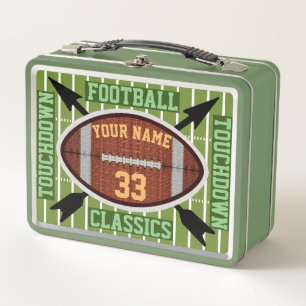 Classiques de football personnalisées Lunchbox mét
