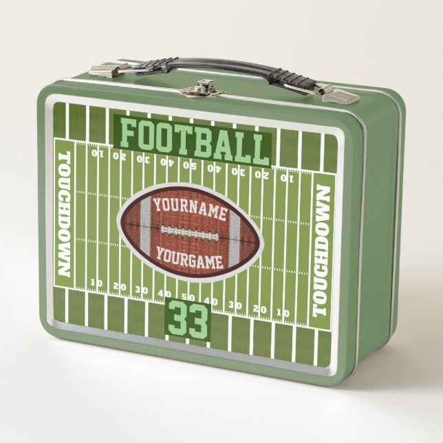 Classiques de football personnalisées Lunchbox sur (Devant)