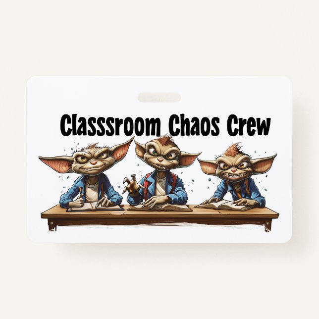 Classroom Chaos Crew Ausweis (Vorderseite)
