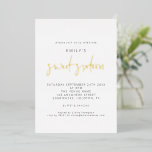Classy 16 . Geburtstag Modern Script Real Folieneinladung<br><div class="desc">Classy 16 . Geburtstag Modernes Drehbuch Real Folie für die Set Typografie für den Anlass in Gold,  Rose Gold oder Silber für eine klassische Touch für Ihren 16. Geburtstag lädt ein. Personalisieren Sie einfach die Erholung des Textes auf Ihren eigenen.</div>