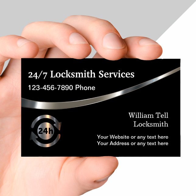 Classy 24 House Locksmith Service Visitenkarte (Von Creator hochgeladen)