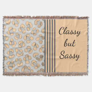 Classy, aber Sassy Snow Leopard Decke