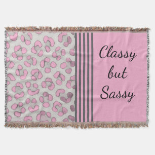 Classy, aber Sassy Snow Leopard Decke