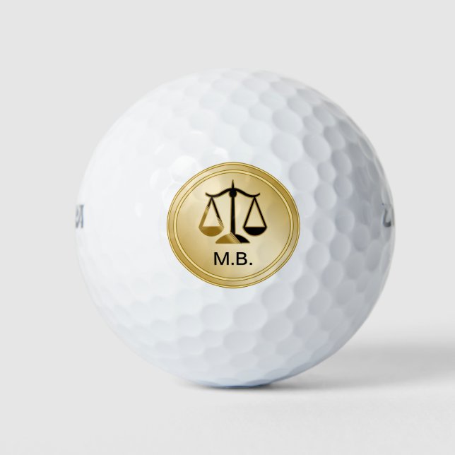 Classy Attorney Theme Golfball (Vorderseite)