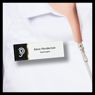 Classy Audiologe Hörzentrum Abzeichen Namenschild