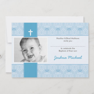 CLASSY BAPTISM ERSUCHT: hübsch 1L Einladung
