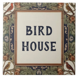 Classy Bird Custom House Name Plate Schild Plaque Fliese