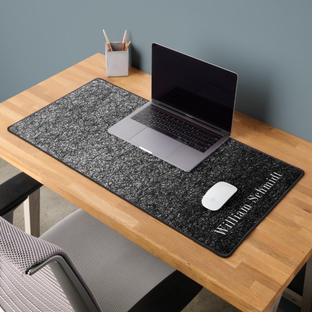 Classy Black Graphite Stift Gezeichnet Schreibtischunterlage (Büro 2)