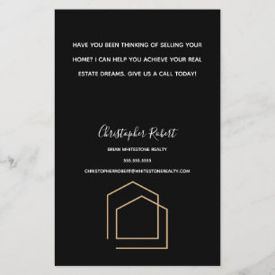 Classy Black Real Anwesen Flyer