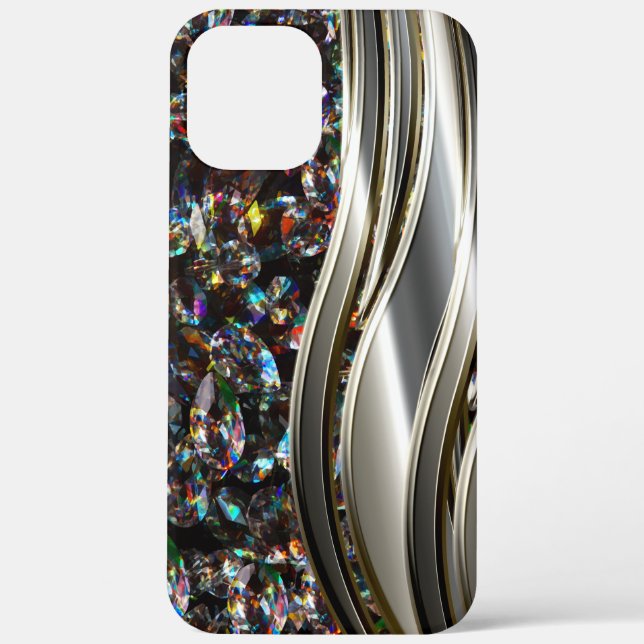Classy Bling Diamond Jewel Metallic Case-Mate iPhone Hülle (Rückseite)