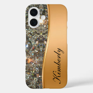Classy Bling Monogram iPhone 16 Hüllen
