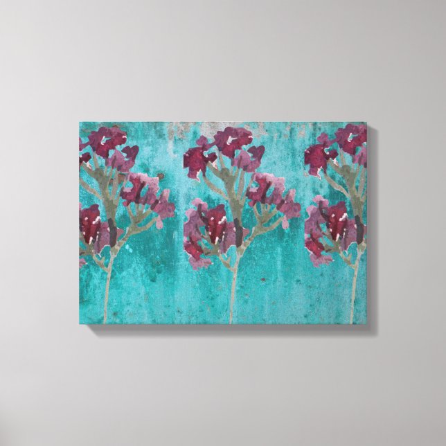 Classy Bluish and maroon Leinwand Art (Vorderseite)