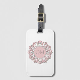 Classy Blush Pink Mandala OM Gepäckanhänger