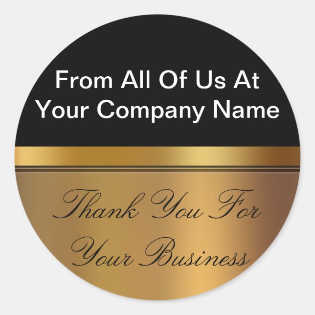 Classy Business Danke Stickers (Vorderseite)