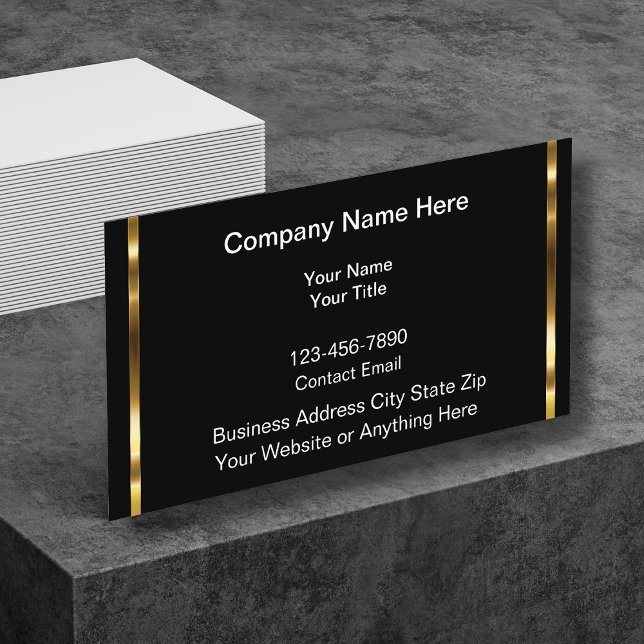 Classy Business Profile Contact Cards Visitenkarte (Von Creator hochgeladen)
