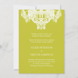 Classy Chandelier Hochzeit Einladungen
