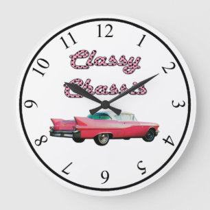 Classy Chassis Große Wanduhr