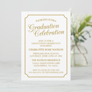 CLASSY CHIC ELEGANT GRADUTY INVITATION PARTI