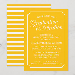 CLASSY CHIC ELEGANT GRADUTY INVITATION PARTI