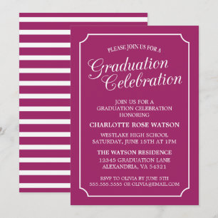 CLASSY CHIC ELEGANT GRADUTY INVITATION PARTI