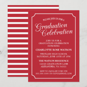 CLASSY CHIC ELEGANT GRADUTY INVITATION PARTI
