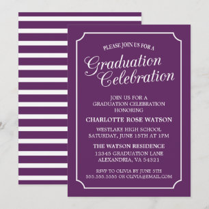 CLASSY CHIC ELEGANT GRADUTY INVITATION PARTI