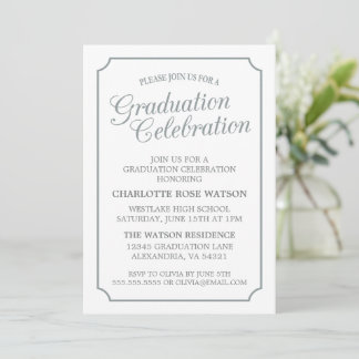 CLASSY CHIC ELEGANT GRADUTY INVITATION PARTI