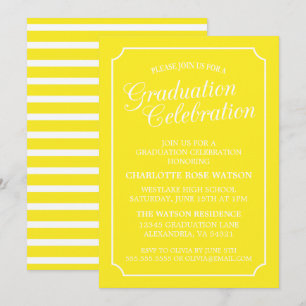 CLASSY CHIC ELEGANT GRADUTY INVITATION PARTI