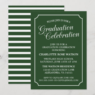 CLASSY CHIC ELEGANT GRADUTY INVITATION PARTI