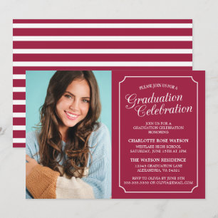 CLASSY CHIC ELEGANT GRADUTY INVITATION PARTI